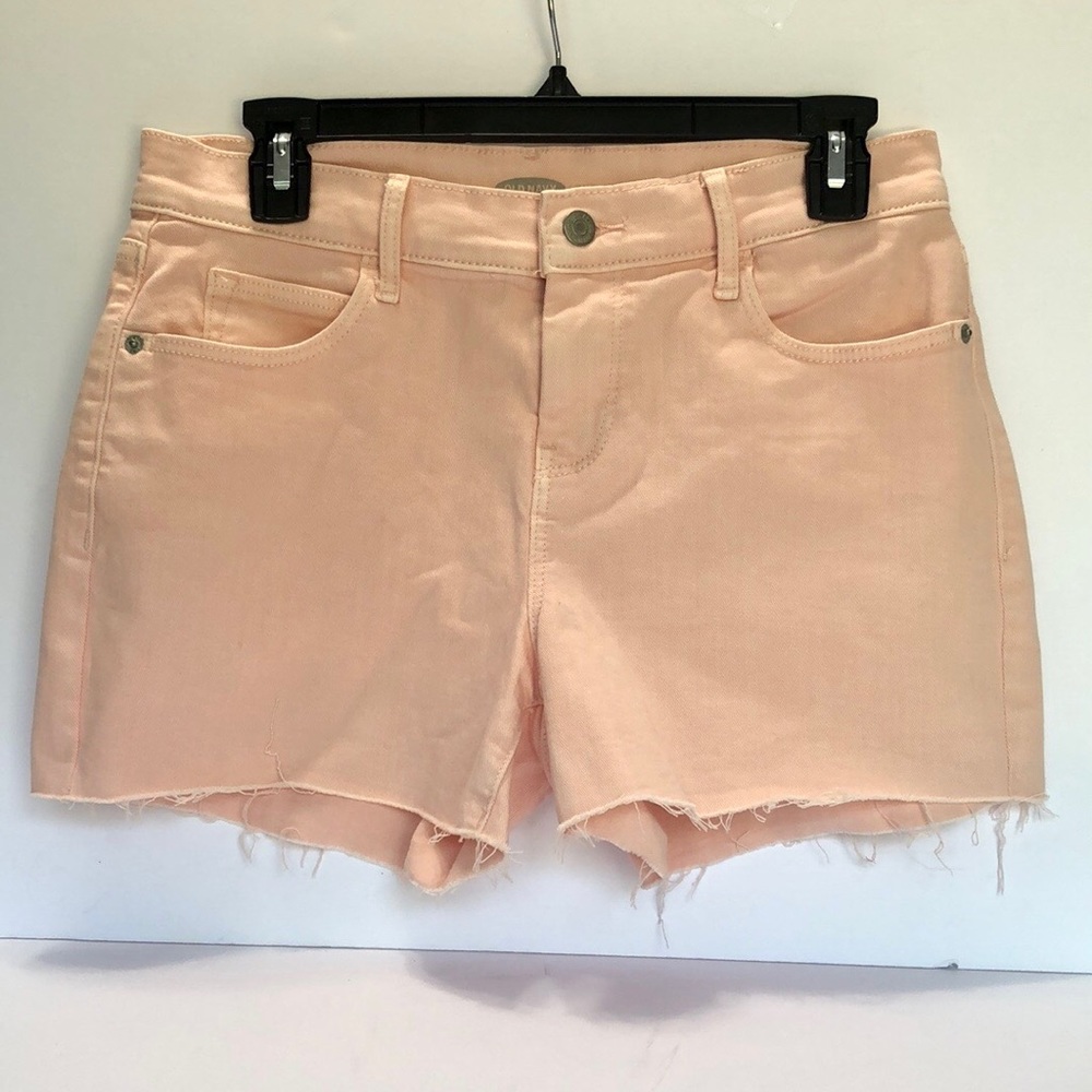 Old Navy Pinky Promise Pink Boyfriend Denim Cutoff Shorts size 6